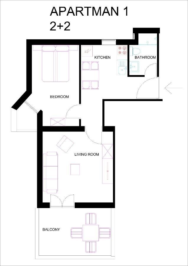Apartments Bogdanic Krk I Крк Экстерьер фото